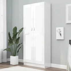 vidaXL - Boekenkast - Wit - Bewerkt hout