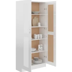 vidaXL - Boekenkast - Wit - Bewerkt hout