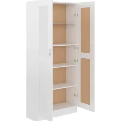 vidaXL - Boekenkast - Wit - Bewerkt hout