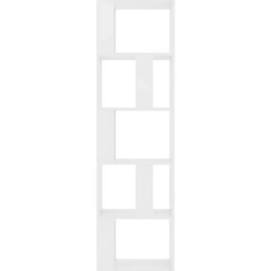 vidaXL - Boekenkast - Wit - Bewerkt hout