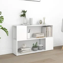 vidaXL - Boekenkast - Wit - Bewerkt hout - 100 x 24 x 63 cm