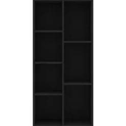 vidaXL - Boekenkast - Zwart - Bewerkt hout