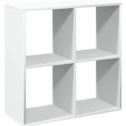 vidaXL - Boekenkast met 4 open vakken voor woonkamers - Wit -69.5x29x69.5 cm