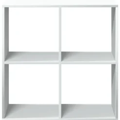 vidaXL - Boekenkast met 4 open vakken voor woonkamers - Wit -69.5x29x69.5 cm