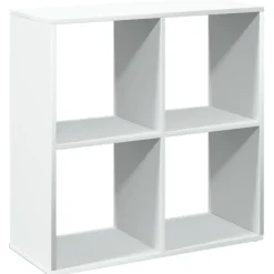 vidaXL - Boekenkast met 4 open vakken voor woonkamers - Wit -69.5x29x69.5 cm