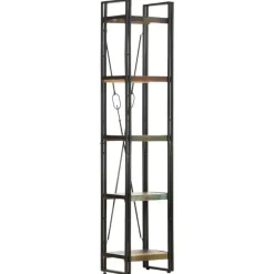 vidaXL - Boekenkast met 5 schappen - Multikleur - Hout - 40 x 30 x 180 cm