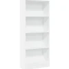 vidaXL - Boekenkast met 4 vakken voor kantoor - Wit - Hout - 60x24x143 cm