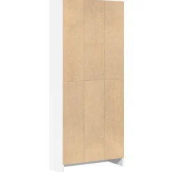 vidaXL - Boekenkast met 4 vakken voor kantoor - Wit - Hout - 60x24x143 cm