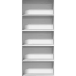 vidaXL - Boekenkast met 5 vakken voor kantoor - Wit - Hout - 80x30x189 cm