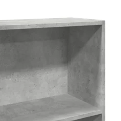 vidaXL - Boekenkast met 5 vakken - Betongrijs - Bewerkt hout - 80x24x176 cm