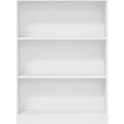 vidaXL - Boekenkast met 3 vakken - Wit - Bewerkt hout - 80x24x109 cm