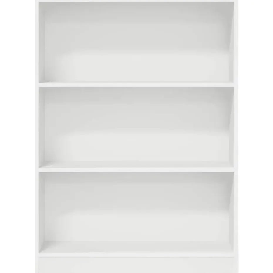 vidaXL - Boekenkast met 3 vakken - Wit - Bewerkt hout - 80x24x109 cm