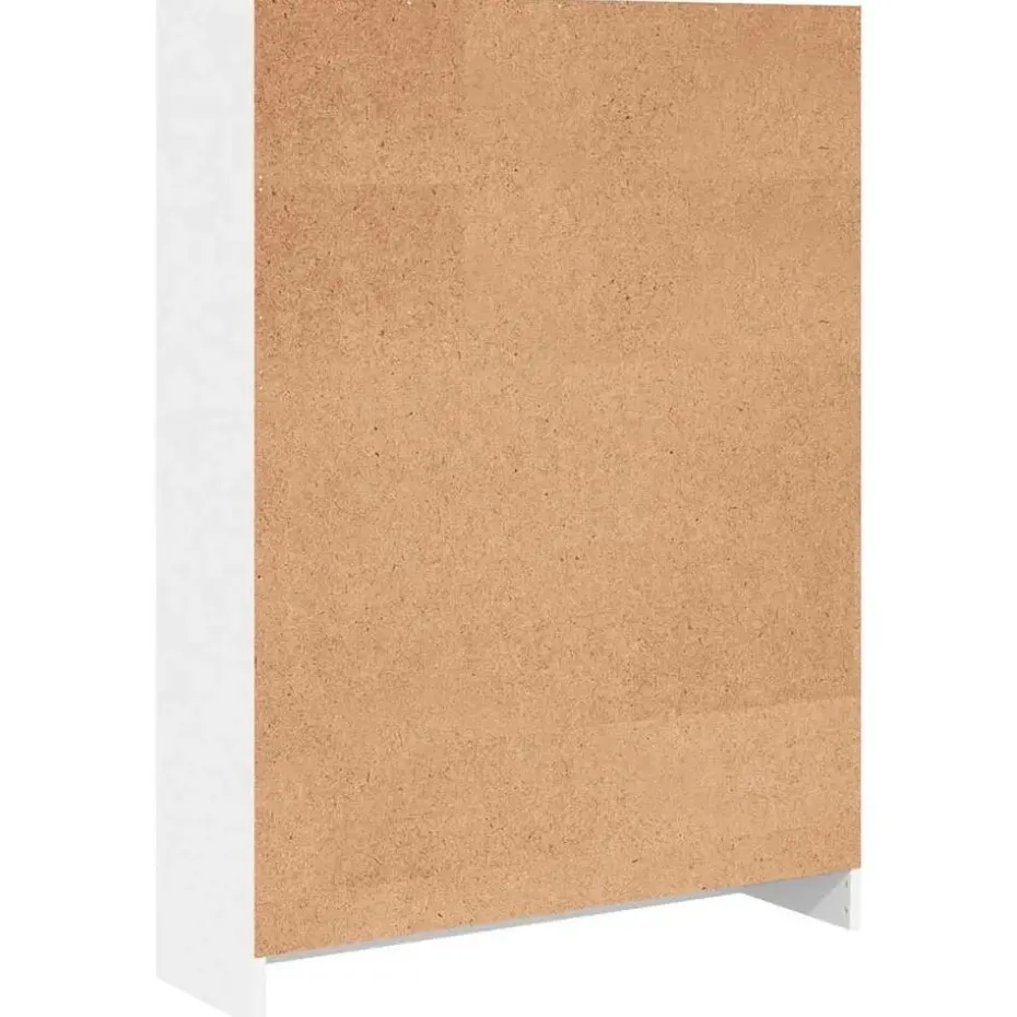 vidaXL - Boekenkast met 3 vakken - Wit - Bewerkt hout - 80x24x109 cm
