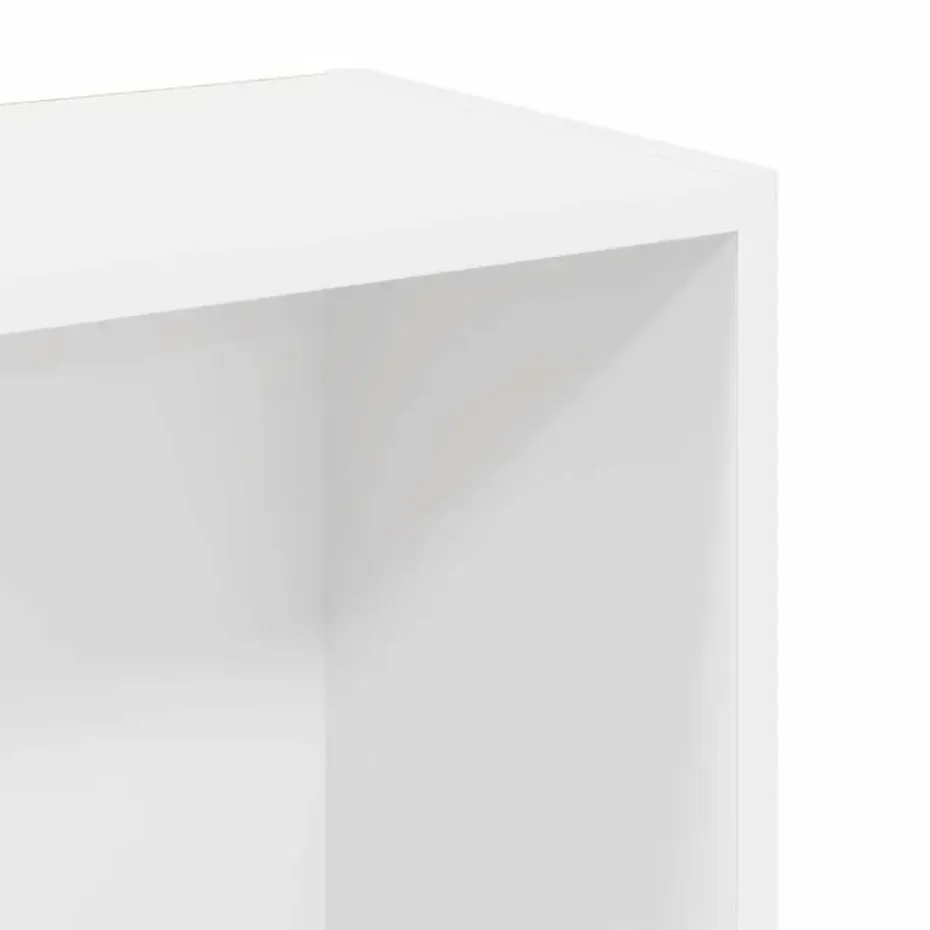 vidaXL - Boekenkast met 3 vakken - Wit - Bewerkt hout - 80x24x109 cm