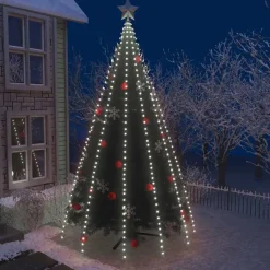 vidaXL - Boomverlichting - Wit - PVC - 500 cm