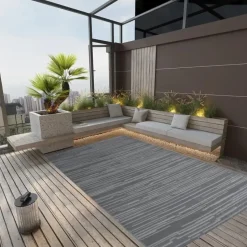 vidaXL - Buitenkleed - Antraciet - Polypropyleen - 140 x 200 cm