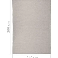 vidaXL - Buitenkleed - Grijs - Kunststof