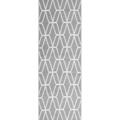 vidaXL - Buitenkleed - Grijs - Polypropyleen - 80 x 250 cm