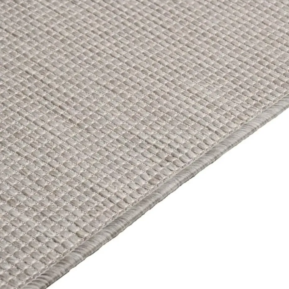 vidaXL - Buitenkleed - Grijs - Kunststof