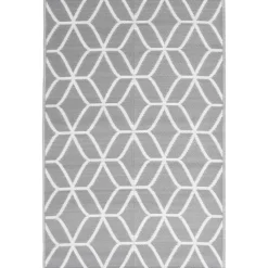 vidaXL - Buitenkleed - Grijs - Polypropyleen - 140 x 200 cm