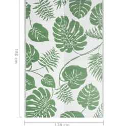 vidaXL - Buitenkleed - Groen - Polypropyleen - 120 x 180 cm