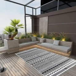 vidaXL - Buitenkleed - Zwart - Polypropyleen - 160 x 230 cm