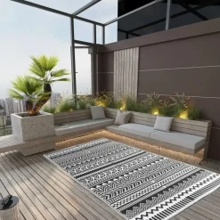 vidaXL - Buitenkleed - Zwart - Polypropyleen - 120 x 180 cm