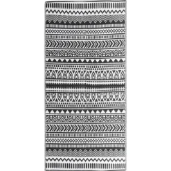 vidaXL - Buitenkleed - Zwart - Polypropyleen - 80 x 150 cm