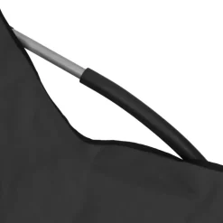 vidaXL - Campingstoel - Zwart - Stof - 2 stuks