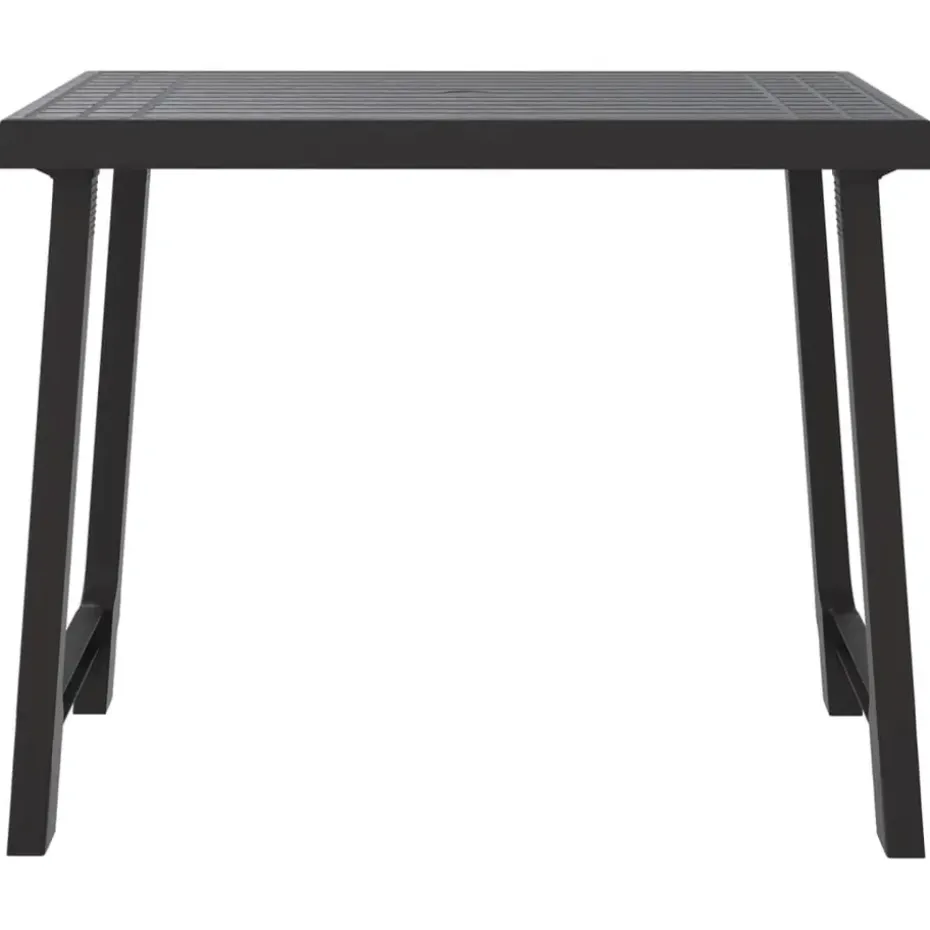 vidaXL - Campingtafel - Antracietkleurig - Polypropyleen - 79x56x64 cm