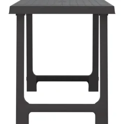 vidaXL - Campingtafel - Antracietkleurig - Polypropyleen - 79x56x64 cm