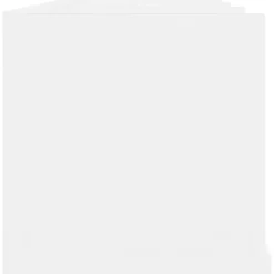 vidaXL - Cd-rek - Wit - Bewerkt hout