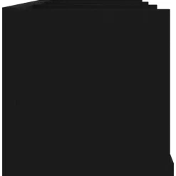 vidaXL - Cd-rek - Zwart - Bewerkt hout