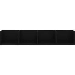 vidaXL - Cd-rek - Zwart - Bewerkt hout