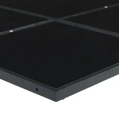 vidaXL - 9-delige inklapbaar Tuinset gris kussens -Zwart textileen - 220x107 cm