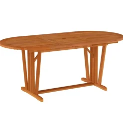 vidaXL - 7-delige Tuinset 6 fauteuils massief eucalyptushout - (150-200)x100 cm