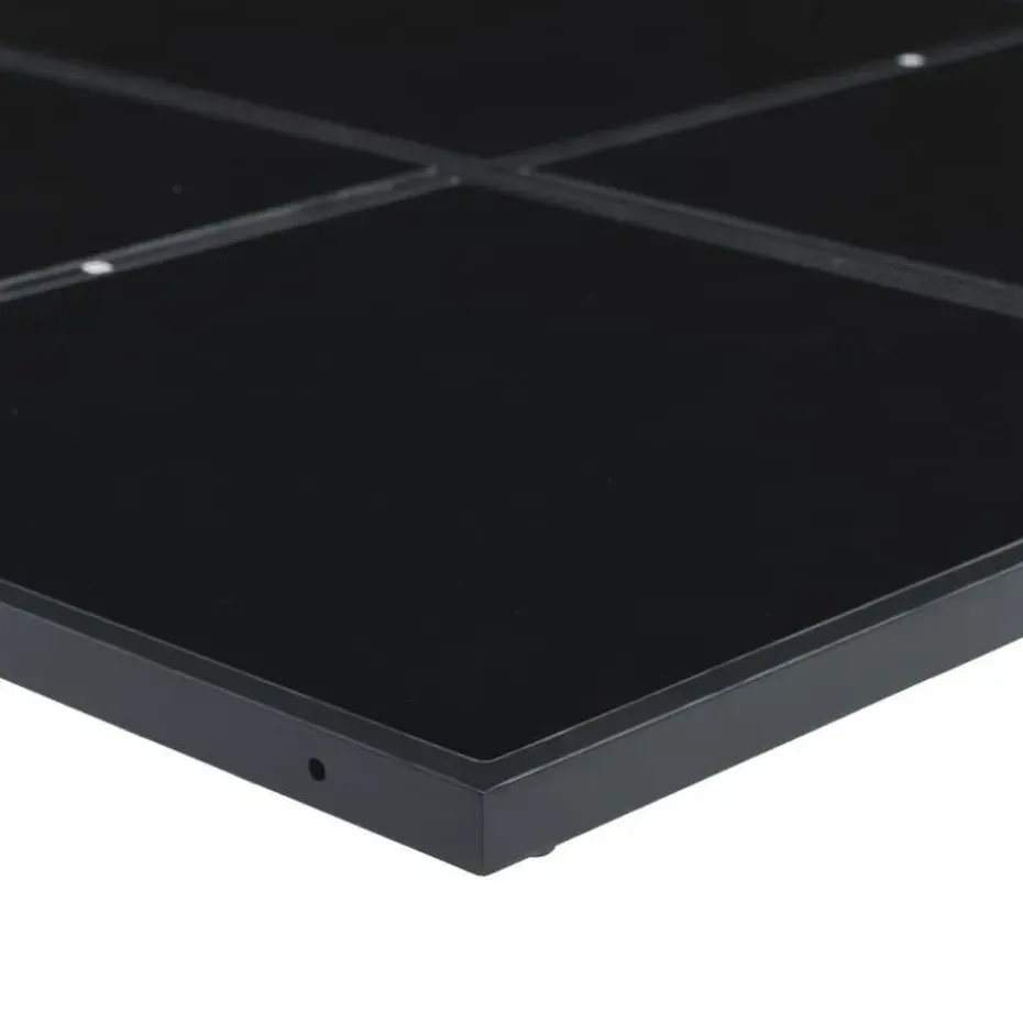 vidaXL - 7-delige Tuinset - Inklapbaar - Zwart - PE rattan - 165x107 cm