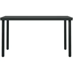 vidaXL - 5-delige Tuinset - Zwart katoenen touw en staal - 140x70 cm