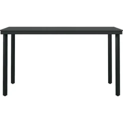 vidaXL - 7-delige Tuinset - Zwart katoenen touw en staal - 140x70 cm