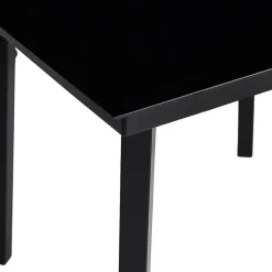 vidaXL - 5-delige Tuinset grijs kussens - Zwart PE rattan en staal - 80x80 cm