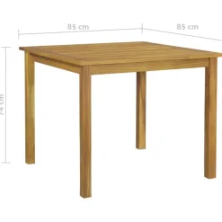 vidaXL - 5-delige Tuinset met wit kussens - Zwart poly rattan - 85x85 cm tafel