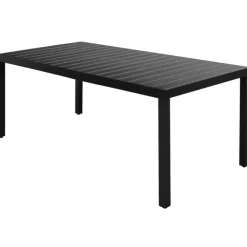 vidaXL - 7-delige Tuinset met kussens - Zwart - PVC-rattan - 184.5x90 cm