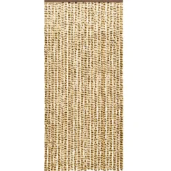 vidaXL - Deurgordijn - Beige - Polypropyleen - 90 x 220 cm
