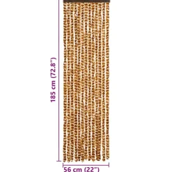 vidaXL - Deurgordijn - Geel - Polypropyleen