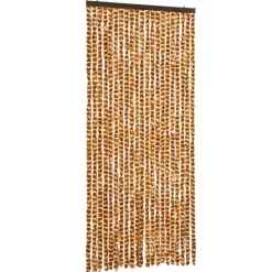 vidaXL - Deurgordijn - Geel - Polypropyleen - 90 x 220 cm