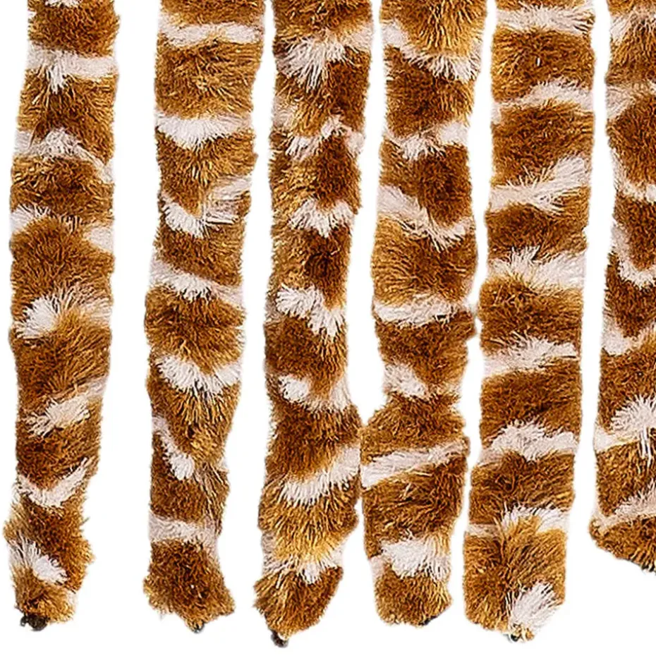 vidaXL - Deurgordijn - Geel - Polypropyleen - 90 x 220 cm