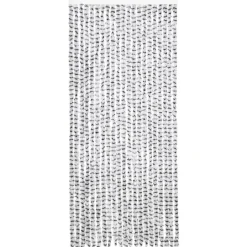 vidaXL - Deurgordijn - Grijs - Polypropyleen - 90 x 220 cm