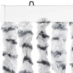 vidaXL - Deurgordijn - Grijs - Polypropyleen - 90 x 220 cm