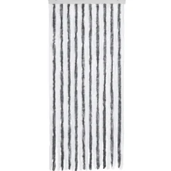 vidaXL - Deurgordijn - Grijs - Polypropyleen - 90 x 200 cm