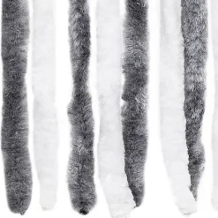 vidaXL - Deurgordijn - Grijs - Polypropyleen - 90 x 200 cm